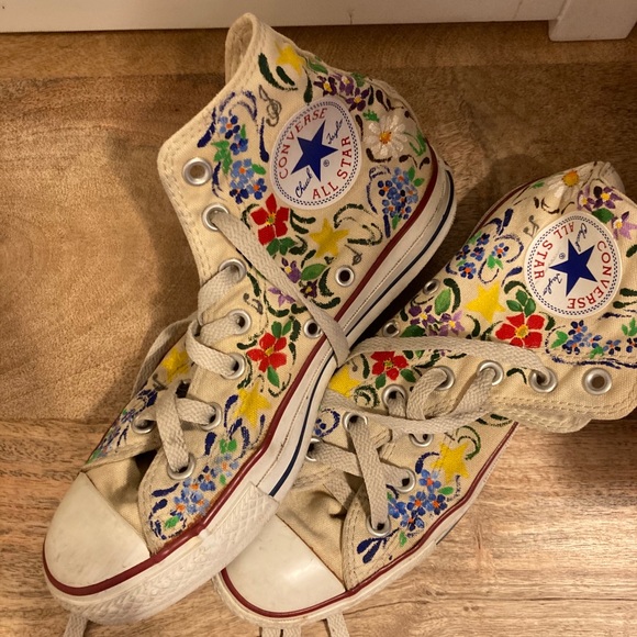 Converse | Shoes | Indie Floral Converse 65 | Poshmark